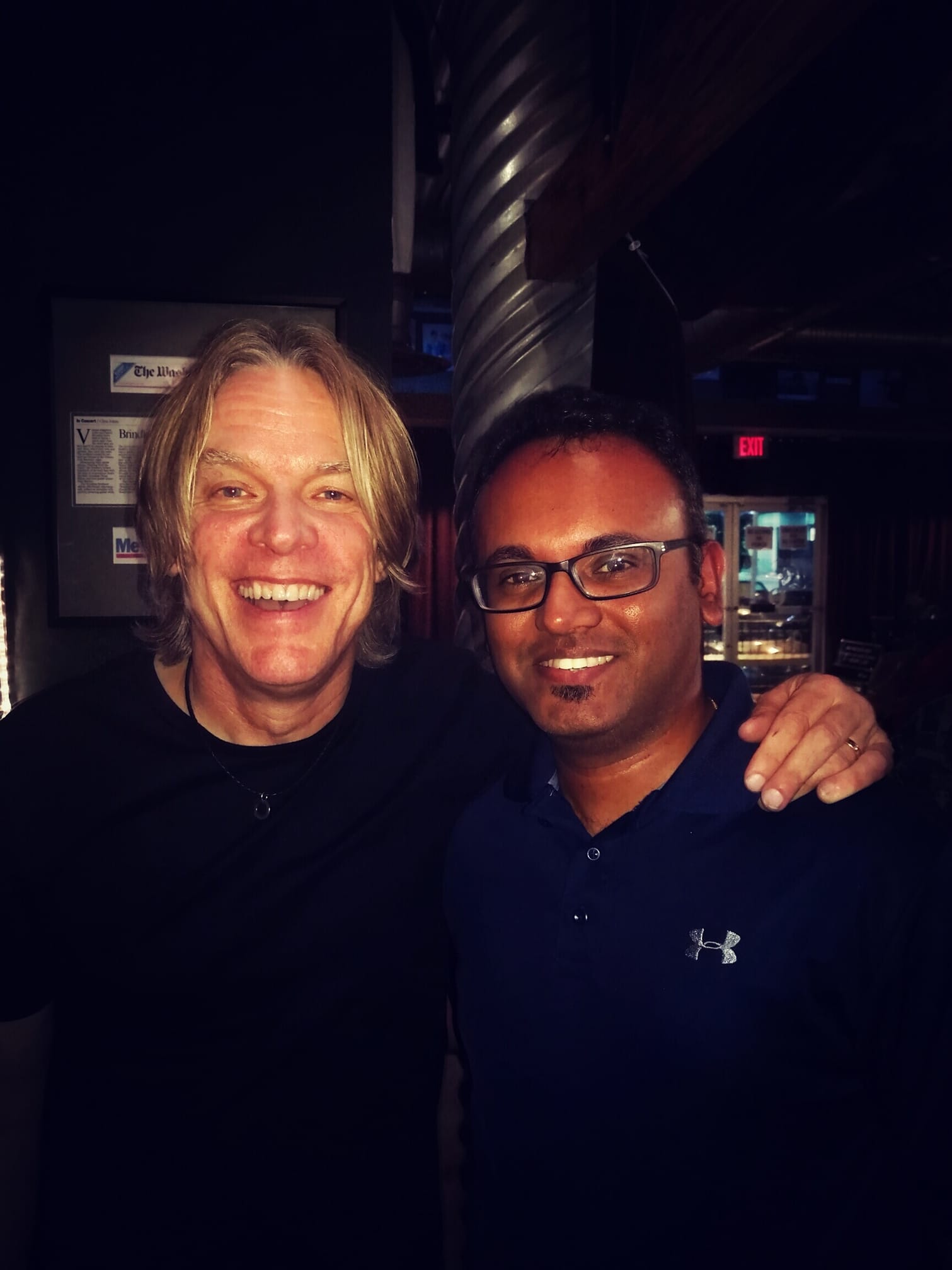 Moncy meeting Andy Timmons in 2018